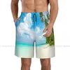 Herenshorts Mooi strand en tropische zee Sneldrogend Zwemmen voor heren Zwemkleding Badpak Trunk-badkleding