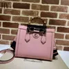 Designer Luxury Dianas Small Tote Bag 702721 Beige Light Pink Leather Top Handle Handbag Shoulder Bag 7A Quality