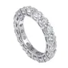 Vecalon 8 Stile Glanz Versprechen Ehering Ring Sterling Silber Diamant Verlobungsringe für Frauen Männer Schmuck