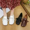 Mocassins plats à lacets pour femmes, chaussures décontractées, basiques, à la mode, mocassins à talons bas, couleur unie, Zapatos Para Mujere, automne 2024