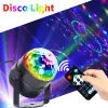 Geactiveerd roterende discobal DJ 3W 3 RGB Stage LED -licht voor kerst trouwgeluid Party Nieuwe gekleurde KTV Bar Flash Laser
