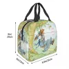 Sarah Kay Swing Girl Carto Lunch Bag Portable Isolé Toile Refroidisseur Mignon Country Life Thermique Pique-Nique Voyage Lunch Box J1Gg #