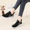 Casual Shoes Storlek 37 med Ties Trainer Brand Vulcanize Women's School Sneakers Grey Sports Fast Pro Afforble Price