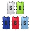 12 datorer Vuxna Soccer Pinnies Snabbtorkande fotbollslagtröjor Sport Scrimmage Soccer Team Training Numbered Bibbs Practice Vest