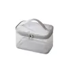 Sac de maquillage en filet transparent avec grande capacité et plusieurs poches, sac de toilette portable pour voyager 44pp #