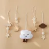 Baby Wooden Gym Frame Crochet Star Cloud Music Pendant Rattle Toys For Baby Gym Activity Montessori Toys For born Birth Gift 240327