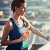 Vattenflaskor 360-graders tätningsflaska Ingen läckage Gradient Färg Läcksäker med handtagdesign för sport