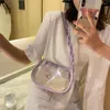 Sac à main en PVC Transparent pour femmes, sacs sous les bras décontractés pour dames, chaîne épaule fermeture éclair, petit sac à main de voyage de vacances