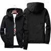 Herren -Trenchmäntel Frühling und Herbst Fashion Light Jacket großer Mantel Casual Youth Students Sonnenschutzmittel wasserdichte Kapuze -Windbreaker