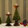 Kerzenhalter, Weihnachtsbaum, Kerzenständer, Zuhause, Esszimmer, Theke, Schreibtisch, Urlaubsatmosphäre, Dekorationen, Tablett-Ornamente