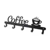 Kuchnia do przechowywania kawy haczyek espresso wiszący stojak organizator kubek uchwyt żelazny wieszak węgiel stalowy suszenie dekoracyjne
