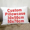 Pillow Custom Cover With Your Wedding Pictures Text Logo Images 18" Personalized Case For Sofa Bed Chair 30x50cm 50x70cm