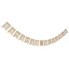 Party Decoration Flower Garlands Pull Flag Burlap Banner Eid Bunting Wreath Ramadan Linen Hanging