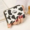 Mulheres novas carteiras FI PU PU CAUTO CATO DE COW CACTO CURTO Damas curtas Multi-Cart Cases Bolsas de moedas estudantes Carteira de dobra tripla fofa f4yn#