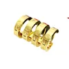 Gold Sier Stud Jewelery for Women Men أقراط حفل زفاف مُصمم الهدايا مجوهرات Orecchini