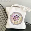 Women Shopper Bag Magic Witch You Are Magic Tarot Card Witchy Bag Harajuku Canvas Shopper Bag Girl Handbag Shoulder Lady I72R#