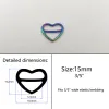 200pcs/Los Bra Ringe und Schieberegler Herzform Dessous -Gurtverkäufer Badebekleidung Accessoire Metallnähung Vorstellungen