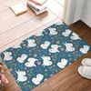 Tapis Paillasson antidérapant Love Samoyed Dog Bath Chambre Tapis Tapis de prière Intérieur Moderne Décor