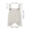 Zestawy odzieżowe Suspender Jumpsuits Baby Cute Boy Girl Strout dzianinte stroje