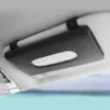 Upgrade Auto Zonneklep Lederen Tissue Box Tissue Box Handdoeksets Houder Auto-interieur Opslag Decoratie Auto-accessoires Auto Tissue Holder