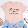 T-shirt da donna Dragonfly Inn Camicia Una mamma per amica T-shirt Stars Hollow Tv Show Tees Lorelai Rory Vintage Donna Casual Top