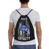K9 Drawstring Backpack Sports Gym Bag For Men Women Shop Sackpack C1JV#