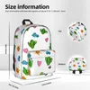 Backpack Cactus Pattern 1 Backpacks Boys Girls Bookbag Children School Bags Cartoon Rucksack Travel Shoulder Bag Large Capacity