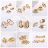 14K Gold Plated Clasps Hooks End Connectors Lock For Bracelet Making Brass Metal Ball Chain Clasp DIY Handmade Crafts Wholesale