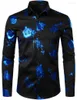 Chemises décontractées pour hommes Chemise de mode Fleurs Impression 3D Bouton de revers Haut à manches longues Vêtements Styles de fête Design Confortable