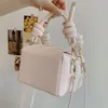 2023 Sweet Women Green Pink Yellow Shoulder Bag Luxury Bucket Bag Handbags Designer Crossbody Bags Small Square Party Prom Bag 28mQ#