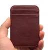 mini PU Leather ID Busin Card Holder Women Men Multi Slot Slim Solid Color Driver License Case Ticket Credit Card Bag K6GX#