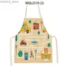 Фартуки Arpron Kids Arpry Kitchen Homemon Cartionds Print Print Arpry Adult Hair Arpron 55x68 см. Фартук на заказ кухонный пристав