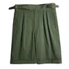 Herenshorts Klassiek Brits leger Gurkha Vintage Chino Militaire korte broek Zomer geplooid los casual mannelijk