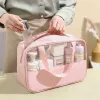 Travel wasserdichte tragbare Kosmetikbeutel für Frauen PU -Lagerung W Budget weibliche Toilettenartikel Organisator Make -up -Taschen PVC Beauty Case V12X#