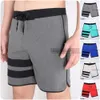 Short de plage pour hommes, séchage rapide, imperméable, broderie, 1 poche, multicolore, A2 240321