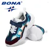 Casual schoenen BONA 2024 Ontwerpers Kinderen Sneakers Kinderen Sport Jongens Vrije tijd Trainers Ademende meisjes Loopschoen Comfortabe