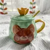 Kubki Instagram Koreański kubek ceramiczny kubek niedźwiedź Crown Cute Cartoon Milk Breakfast