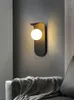 Wall Lamp Bedroom Bedside Modern Minimalist Living Room Decoration Light Bulb Study Aisle Stair 055