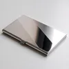 Porta della carta FI Stainl Steel Sier Alluminio Case di credito Case Women Wallets Men Card Box Box Organizzatore Busin E3rd#