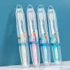 Toothbrushes 12PCS Portable Folding Toothbrush with Super Soft Bristle Travelling Toothbrush for Outdoor Camping Business Trip