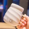 Tassen Paare mit hoher Schönheit Haushalt Keramik weibliche Büro Trinkwasser Tasse Deckel Tee Spiegel Gesicht