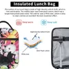 the Axolotls Thermal Insulated Lunch Bag Women Salamander Animal Resuable Lunch Tote for Kids School Children Storage Food Box c2BZ#