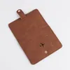 Couvre-couvertures de passeport en cuir Boîtier de carte de voyage imperméable Portefeuille mignon livre de passeport pour femmes / hommes couvercle de passeport H7pk #