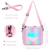 lunch Bag Rainbow Loving Heart Laser Portable Large Bento Pouch for Children Girl Thermal Insulated Cooler Shoulder Picnic Box T46W#