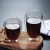 Verres à vin en verre Borosilicate, résistants à la chaleur, à Double paroi, fait à la main, pour bière, expresso, café, ensemble de verres à whisky