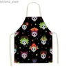 Tabliers Journée mexicaine de l'apron mort Adulte Kids Home Kitchen Cuisine Cuisine Tacon Résistant Decor Skull Bib Holiday Party Favor Y240401