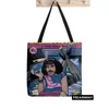 Shopper Freddie Mercury Koningin Gedrukt Tote Bag Vrouwen Harajuku Shopper Handtas Meisje Schouder Winkel Tas Dame Linnen Tas 95ld #