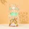 Gift Wrap 50pcs Easter Valentine's Day Candy Cookies Wrapping Bag For Snack Baking Package And Event Party Supplies