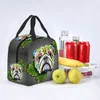 Day of the Dead English Bulldog termisk isolerad lunchpåse Kvinnor Portable Lunch Box For Work School Travel Picnic Food Tote O3YM#