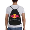 custom Double Bulls Racing Drawstring Backpack Bags Women Men Lightweight Gym Sports Sackpack Sacks for Yoga F9FE#